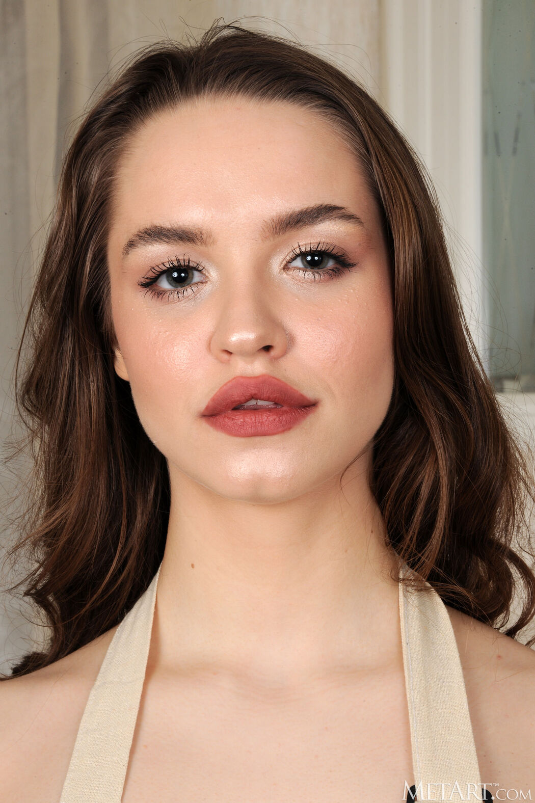 Margo Purz Exposing Her Cute Breasts And Shaved Pussy