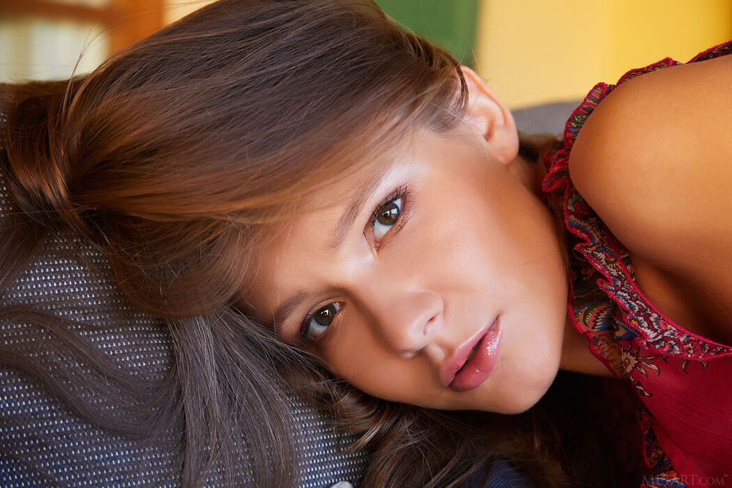 Mirabella Caresses Her Beautiful Breasts And Peachy Ass