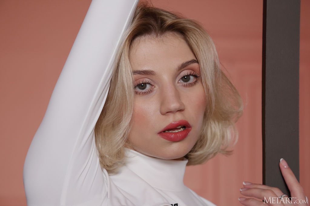 Molly Devon Spreads Her Long Legs In A Wide Split