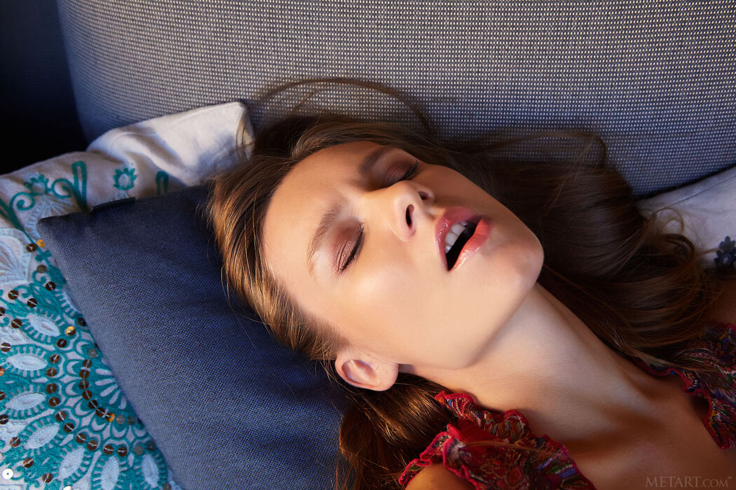 Mirabella Caresses Her Beautiful Breasts And Peachy Ass