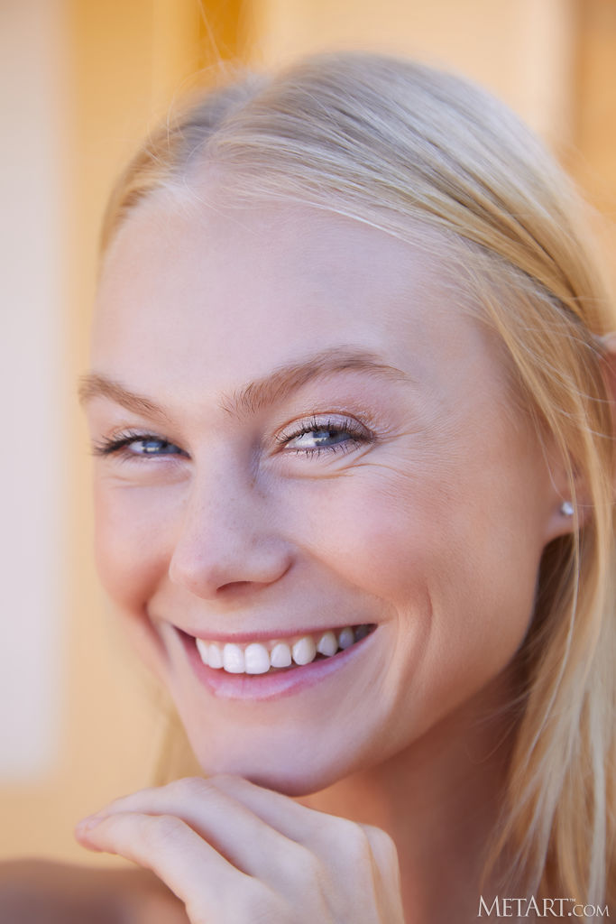 Nancy A Parts Her Tanned Thighs For A Glimpse Of Her Plump-lipped Pussy