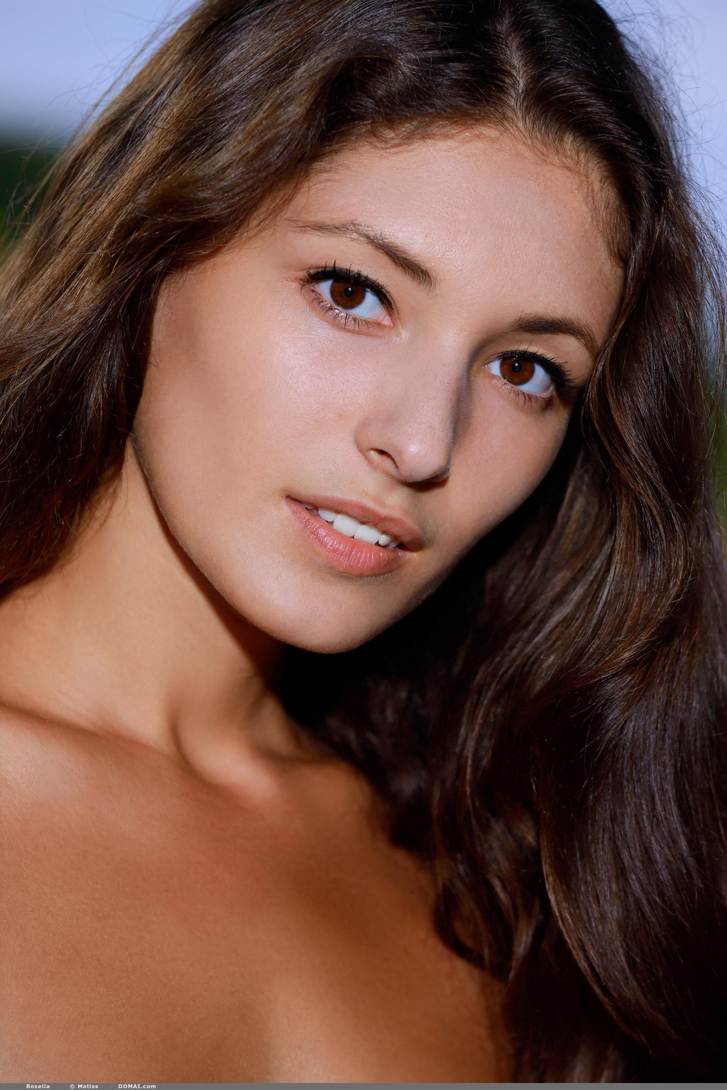 Natural Teen Rosella Posing Outdoors