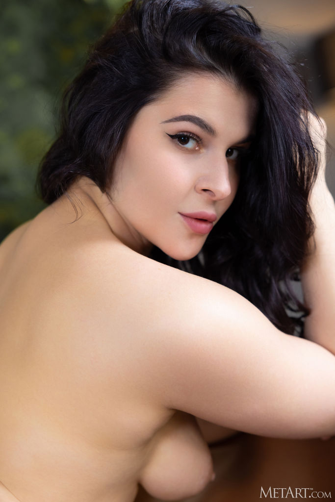Pandora Red Runs Her Hands Over Her Stunning Curves