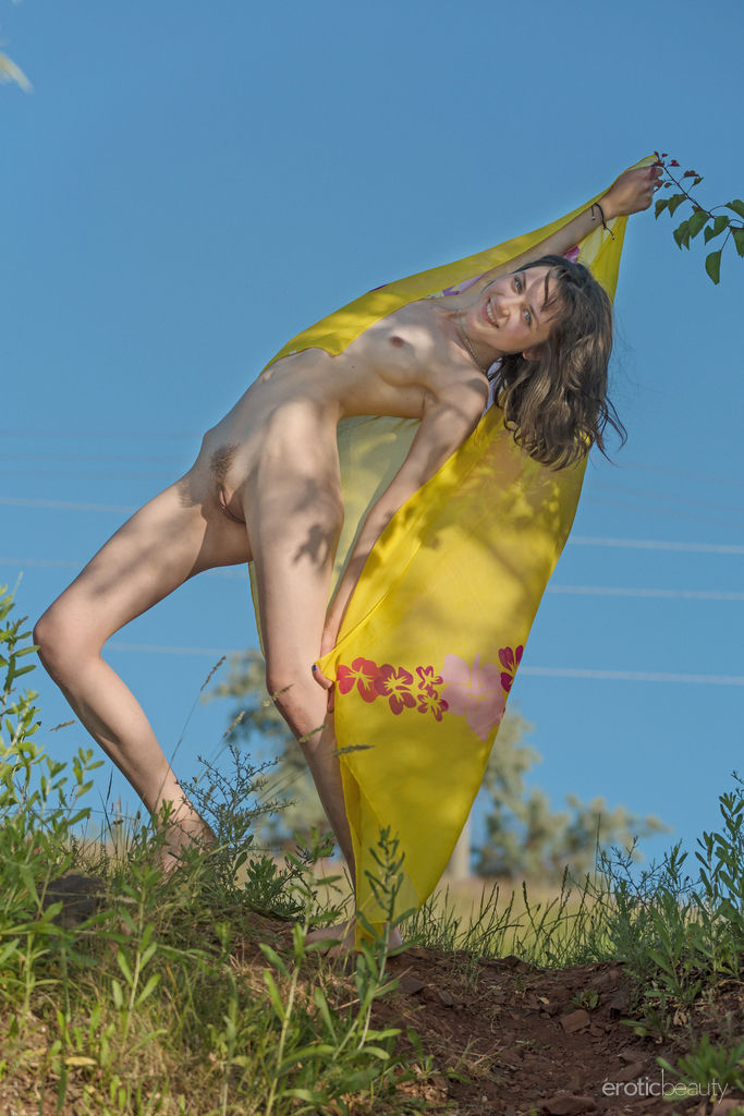 Rati Teen Girl Loves Strips Outdoors