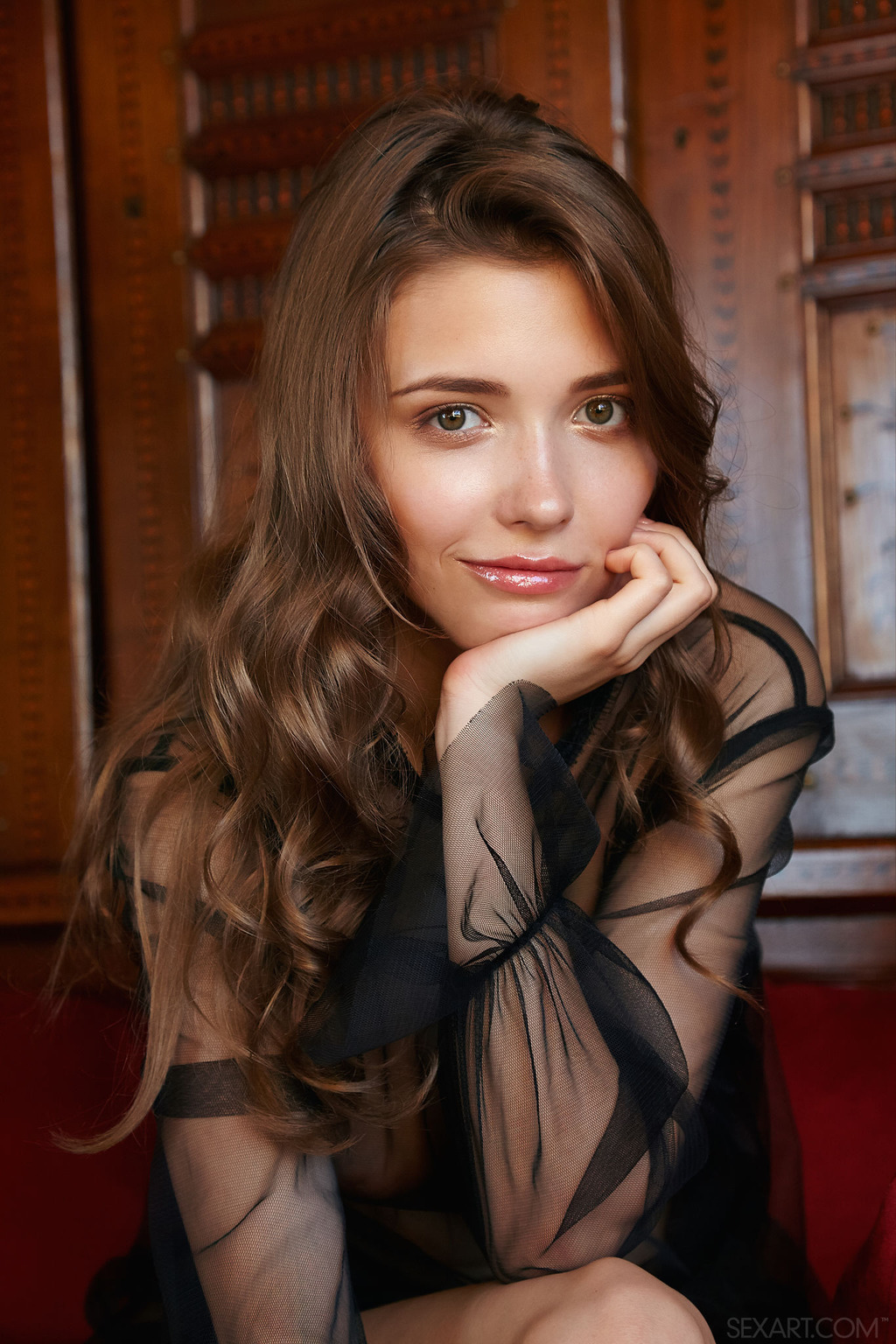 Sensual Big Boobed Mila Azul Flashes Pussy