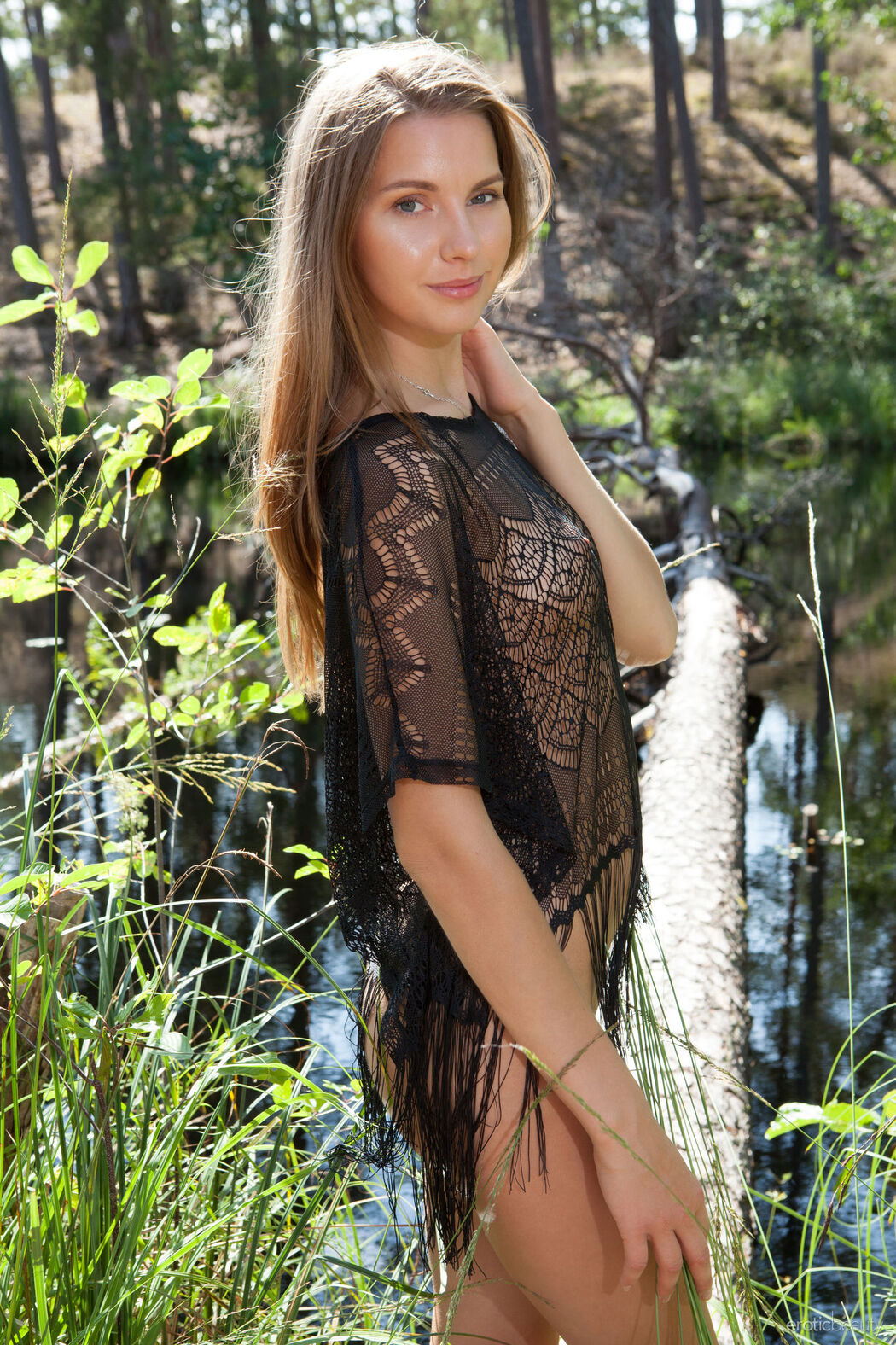 Sexy Teen Ieva Posing Nude And Shows Her Fresh Pink Pussy Cover Photo