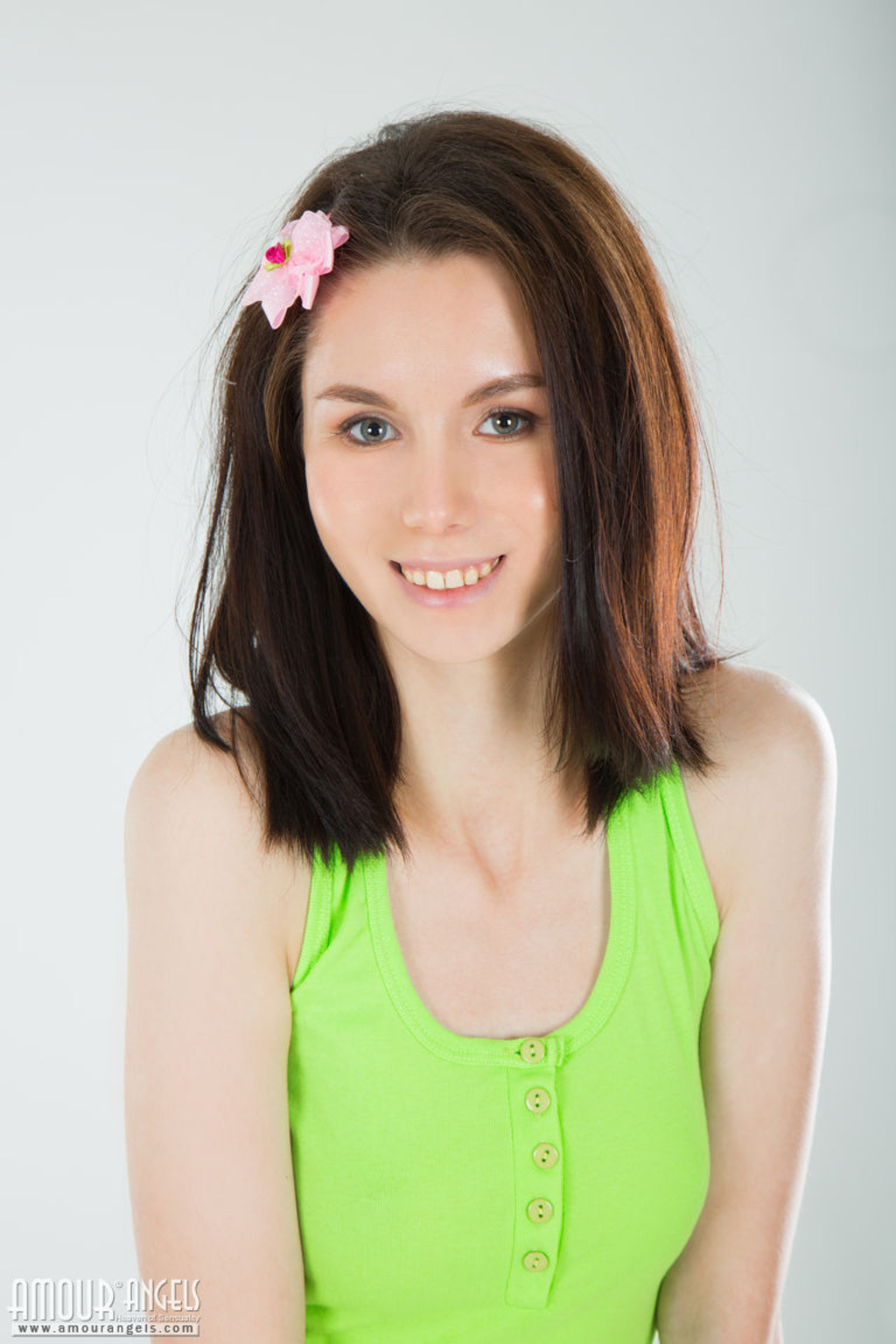 Slim Brunette Hottie Showing Her Pleasures Cover Photo