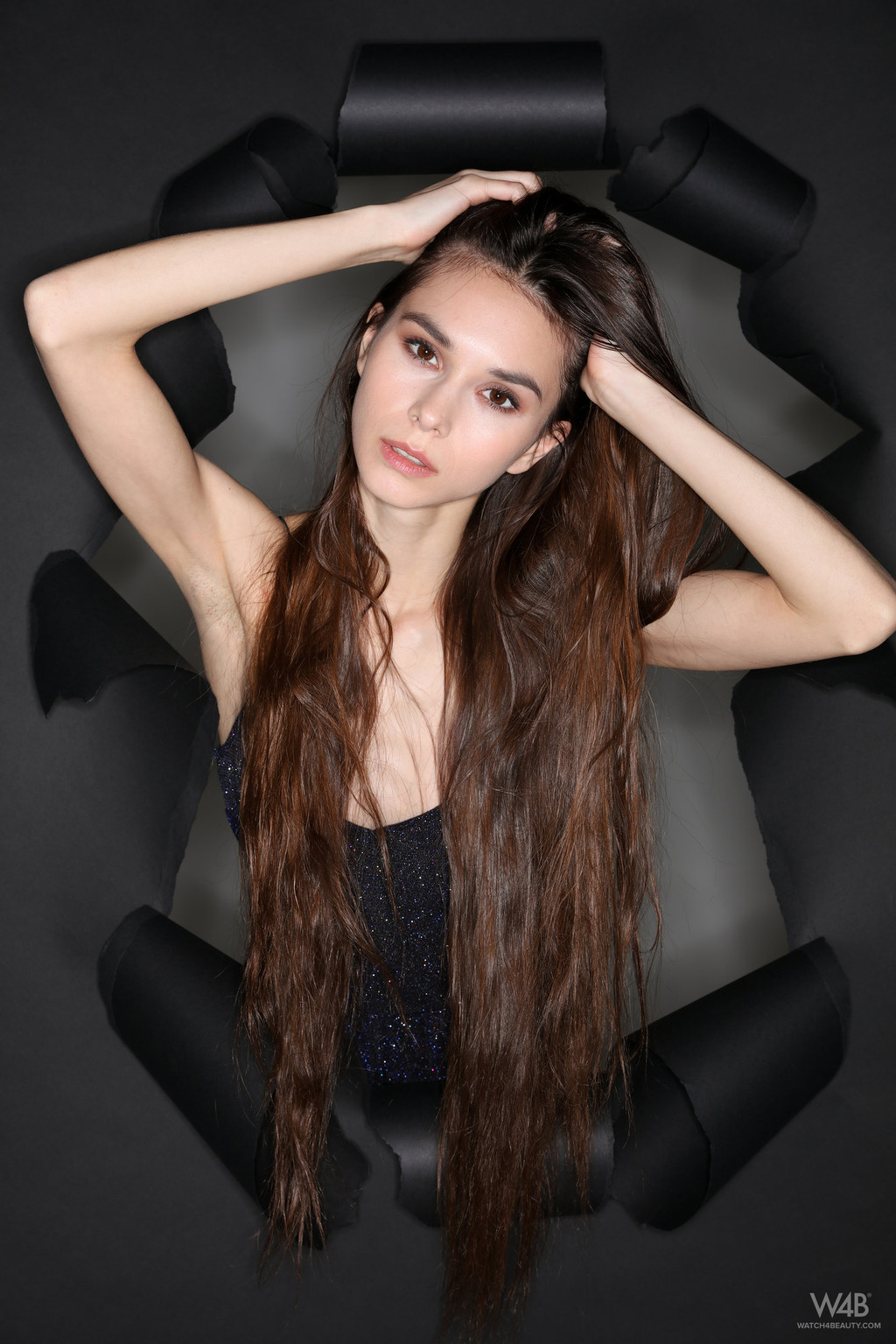 Slim Brunette Leona Mia Solo Teases Cover Photo