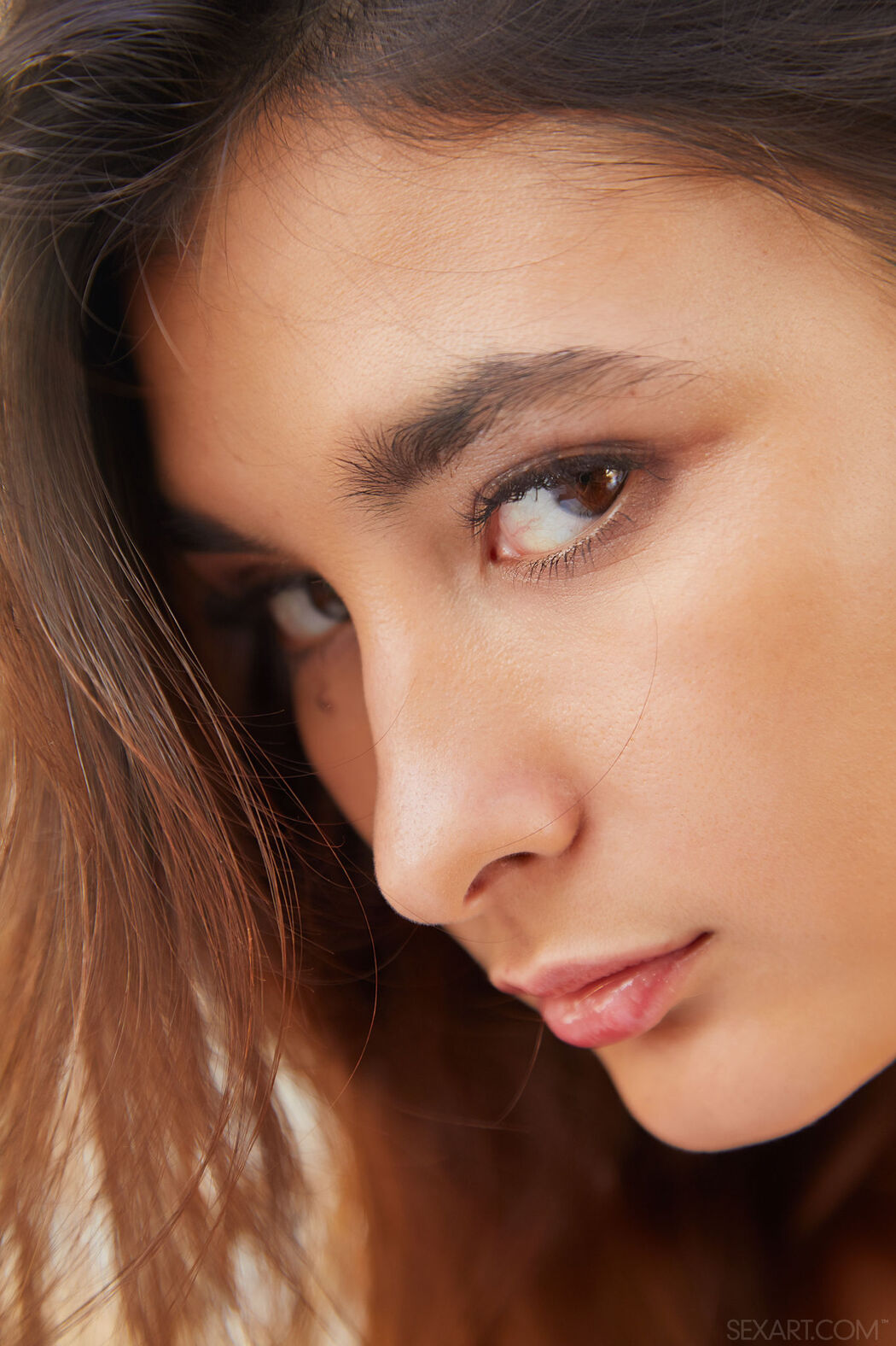 Slender Brunette Bambi Joli Gets Naked