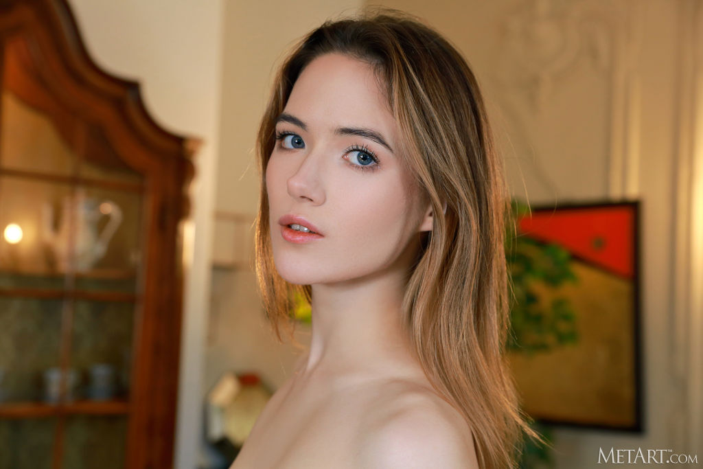 Sofi Roko Wearing Nothing But Lace-topped Stockings As She Goes Face Down