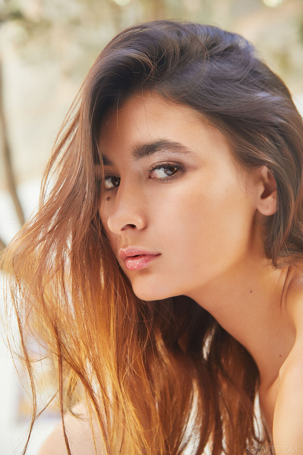 Slender Brunette Bambi Joli Gets Naked