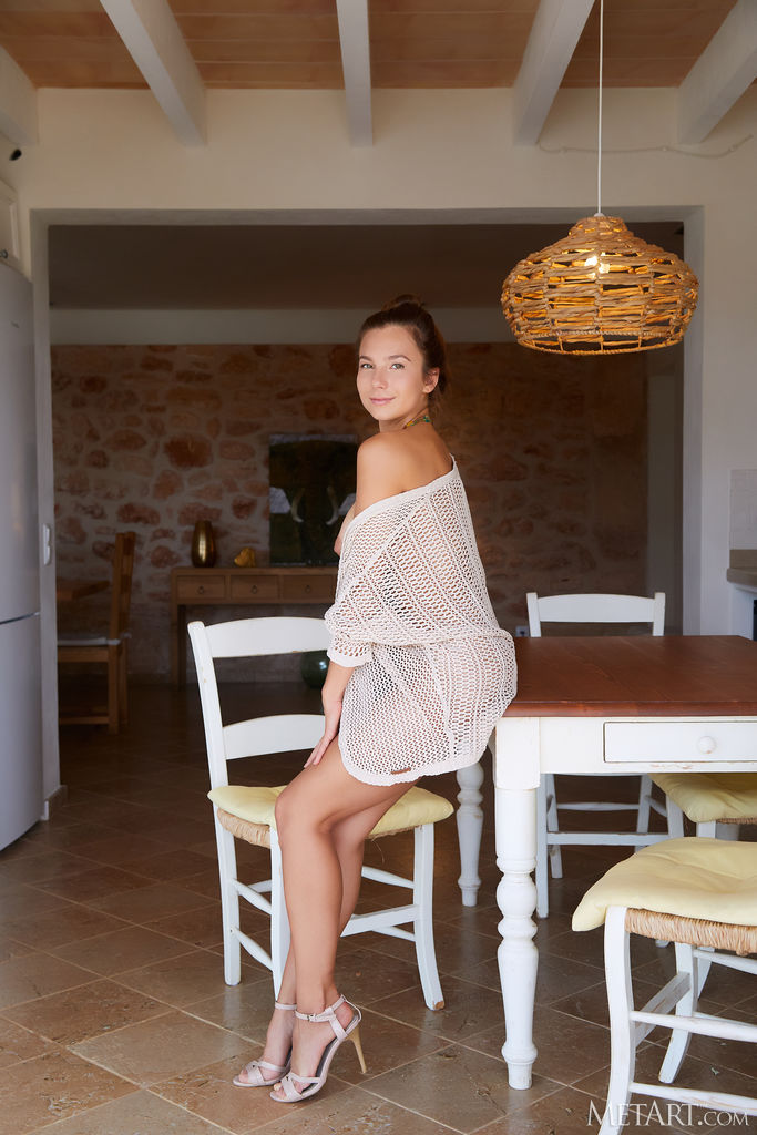 Stunning Brunette Belka Bends Over And Grabbing Her Luscious Ass Cheeks Cover Photo