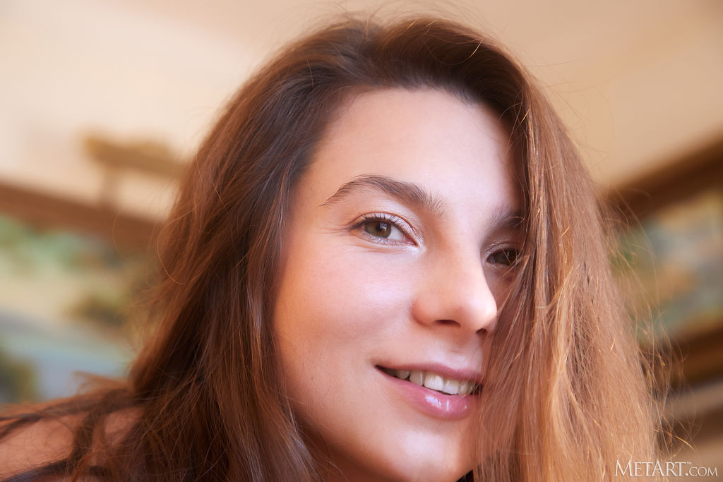 Stunning Brunette Belka Reveals The Sprinkling Of Dark Hair That Adorns Her Mound Of Venus