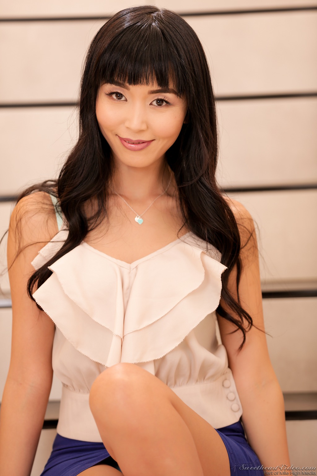 Sweet Asian Babe Stripping