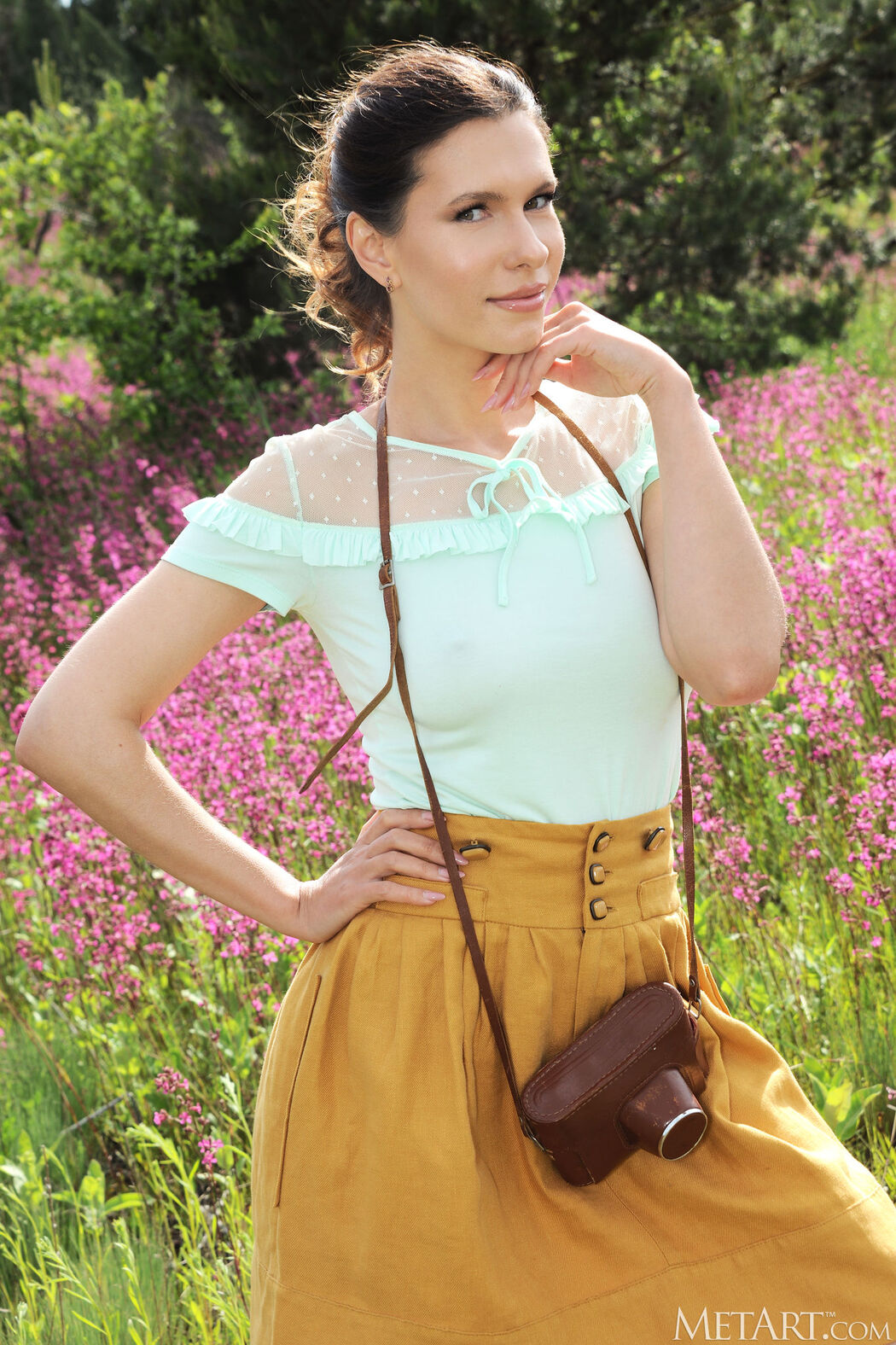 Suzanna A Natural Beauty Displays Her Hairy Pussy With A Smile