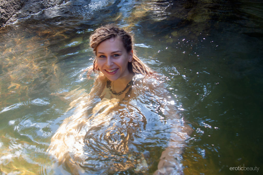 Teen Girl Bullet Getting Wet In Water