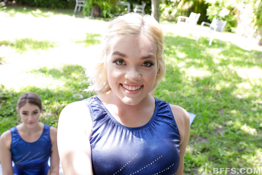 Three Gymnastics Getting Pounded By One Man