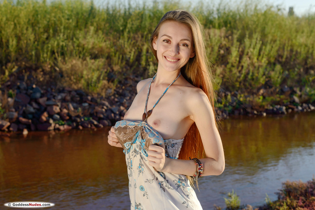 Tall Skinny Girl Selin Nude Outdoors