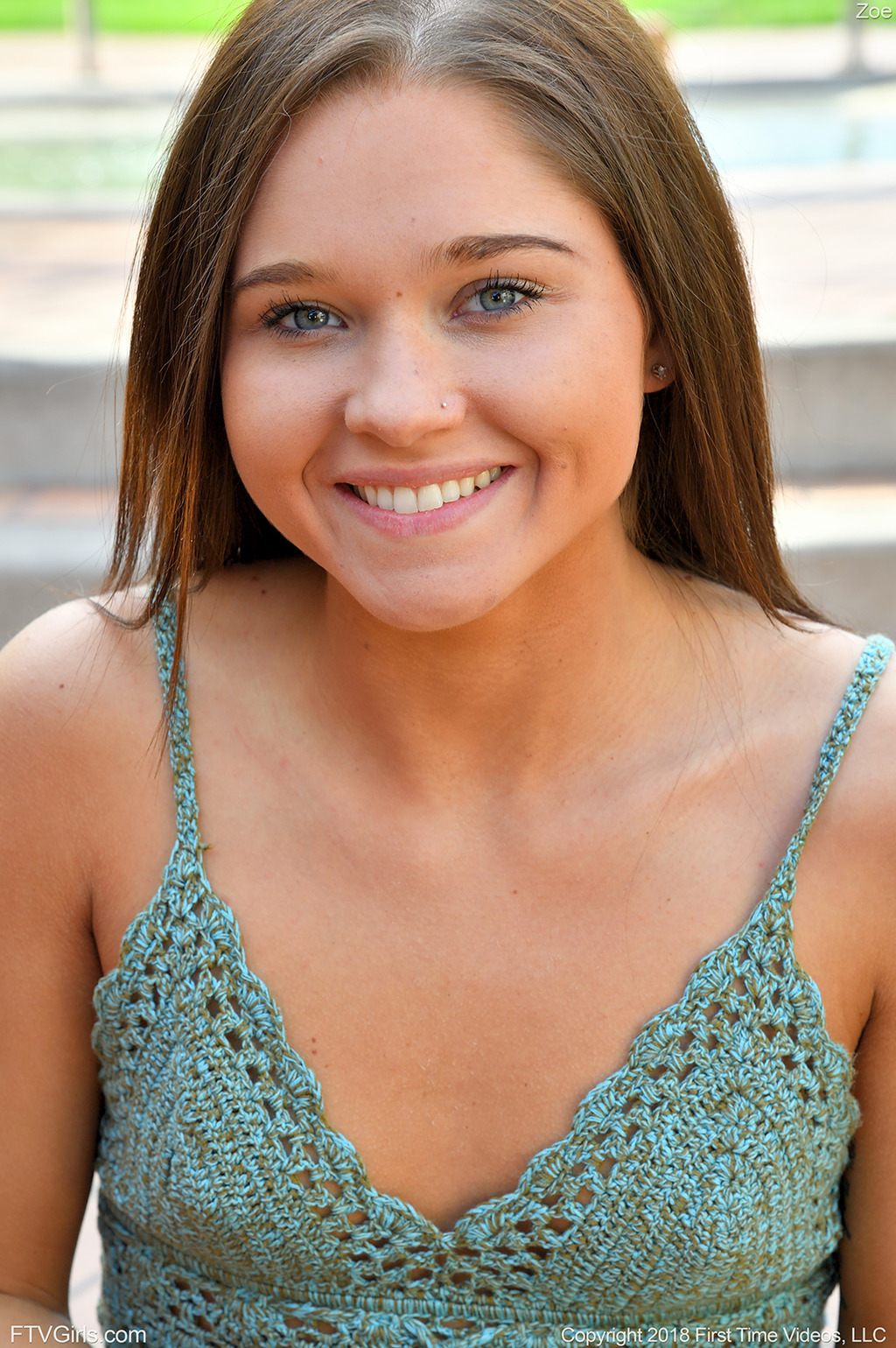 Teen Brunette Zoe Stripping