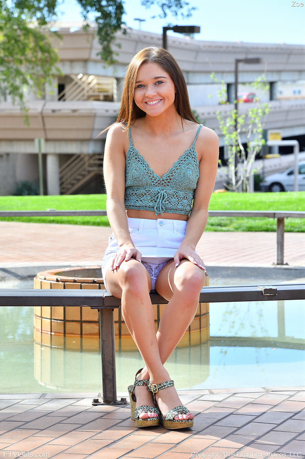 Teen Brunette Zoe Stripping Cover Photo