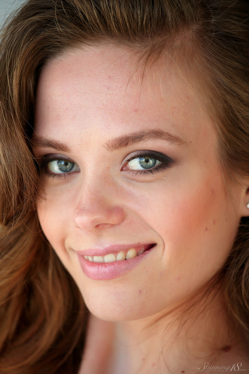 Top Cute Brunette Irene Strips