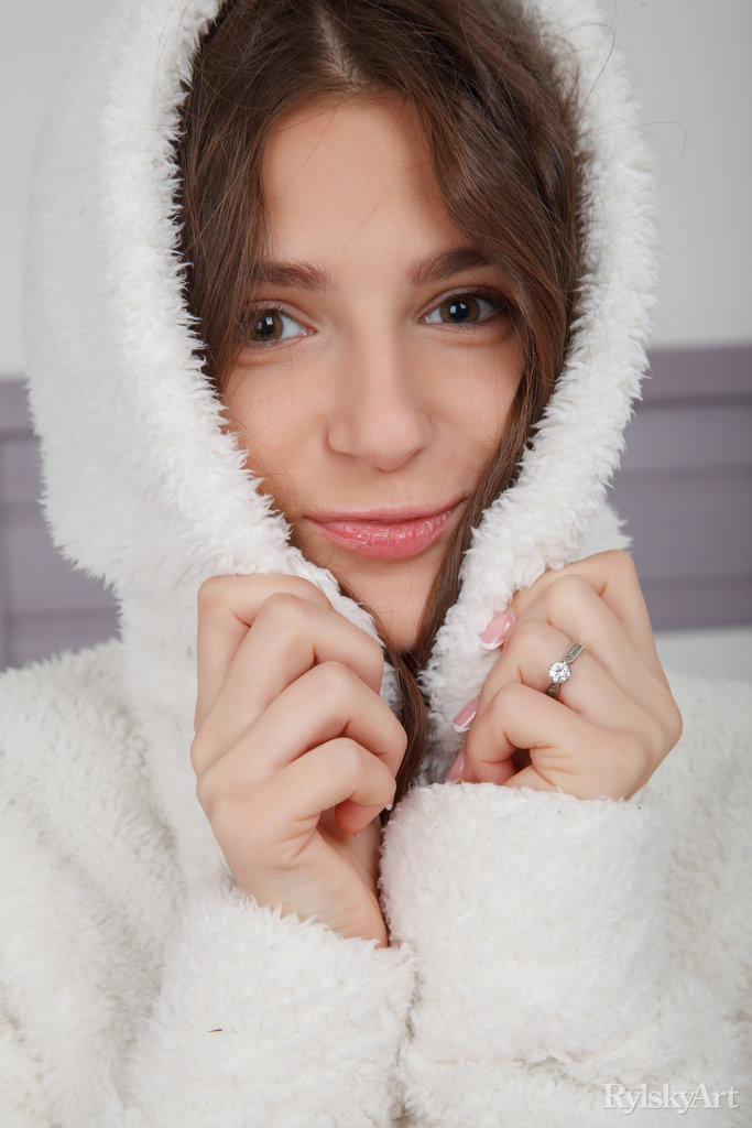 Yanetta Strips Her Small Red Panties