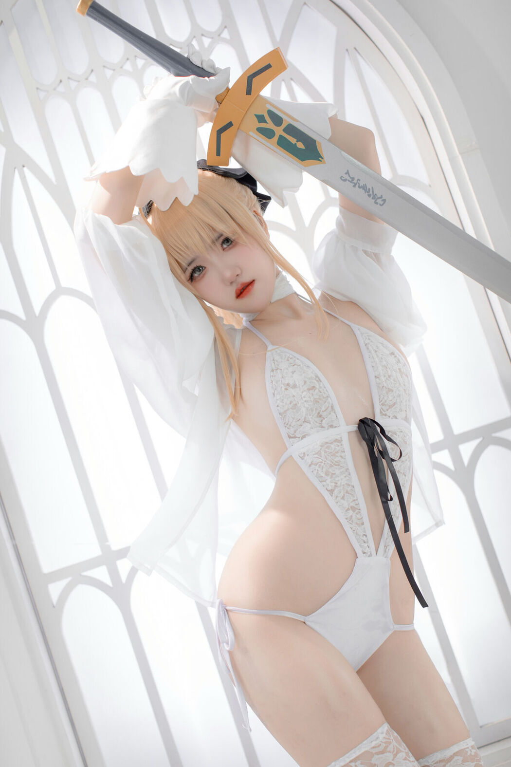 Coser@阿薰kaori &#8211; Fgo 白saber (50P)