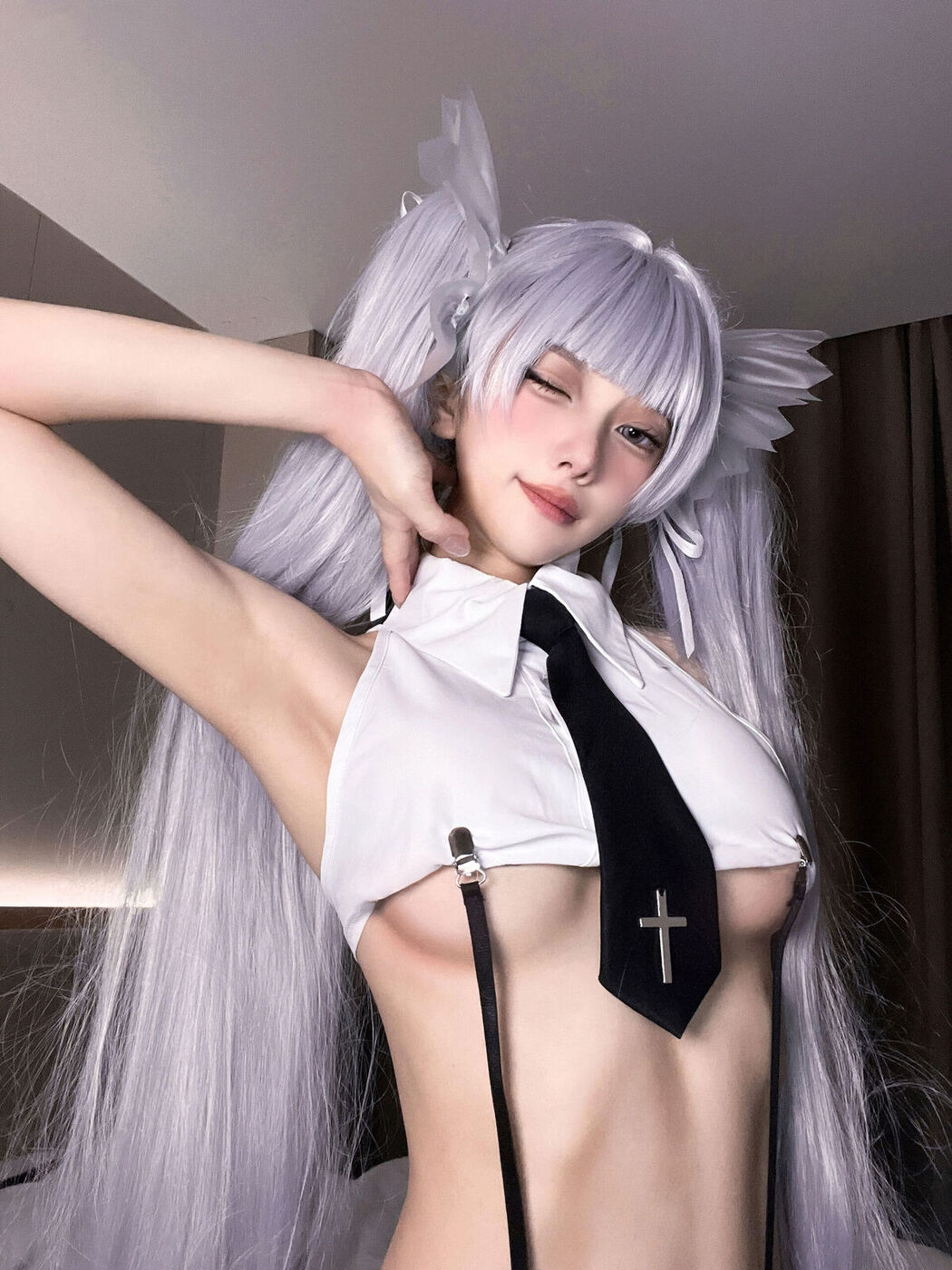 Coser@果咩酱w – 天使女警 (24P)