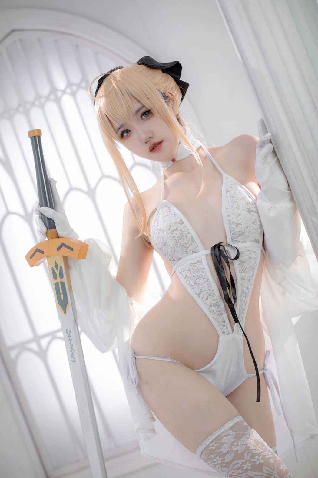 Coser@阿薰kaori &#8211; Fgo 白saber (50P)