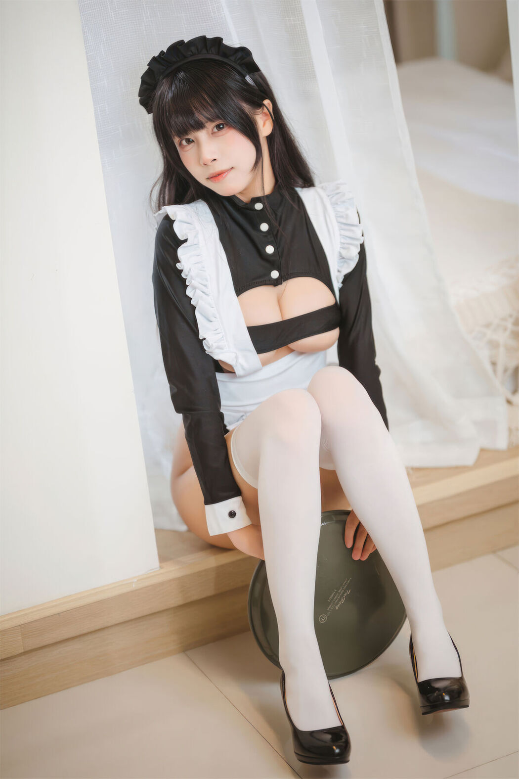 Coser@三無人型 – 高叉女仆 (43P)