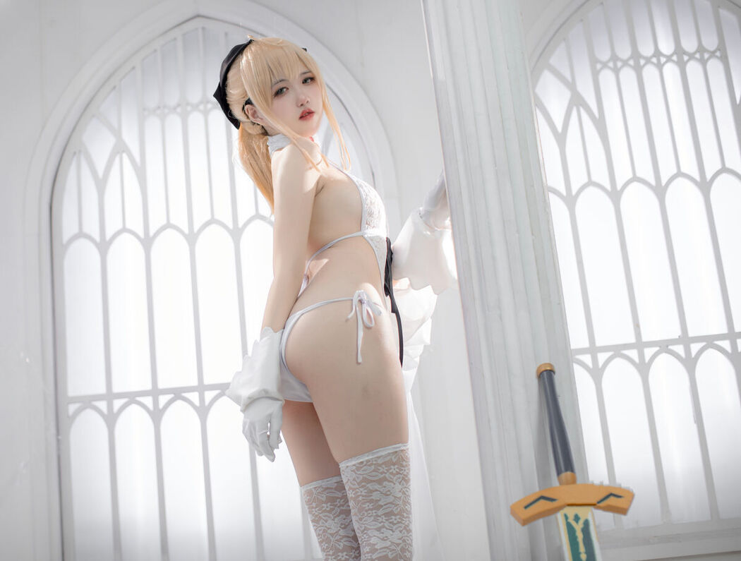 Coser@阿薰kaori &#8211; Fgo 白saber (50P)