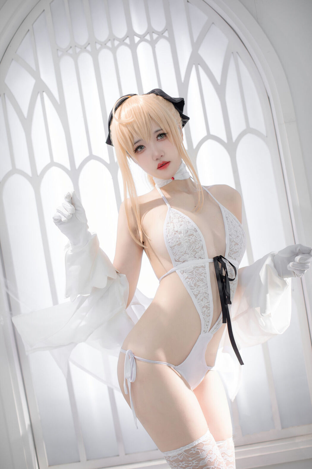Coser@阿薰kaori &#8211; Fgo 白saber (50P)
