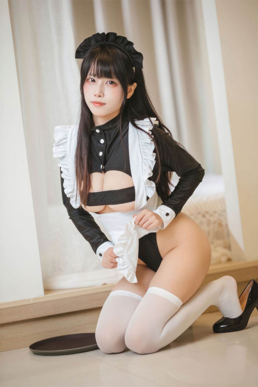 Coser@三無人型 &#8211; 高叉女仆 (43P)