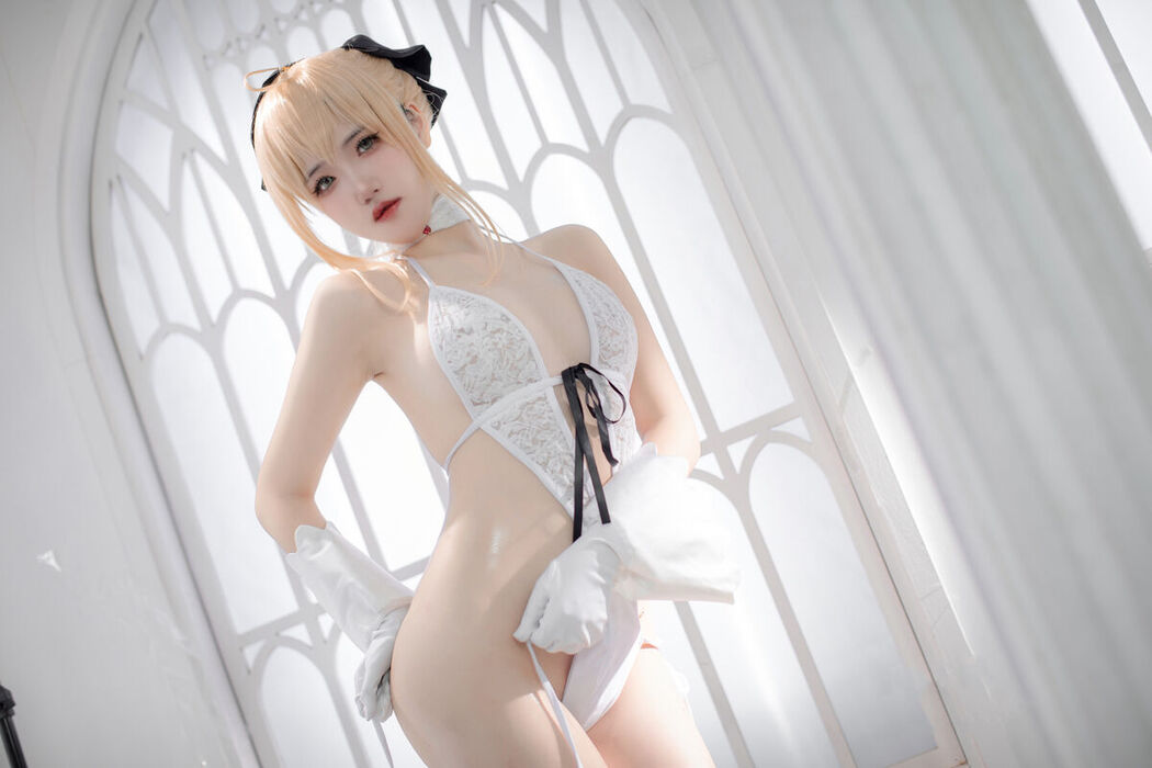 Coser@阿薰kaori &#8211; Fgo 白saber (50P)