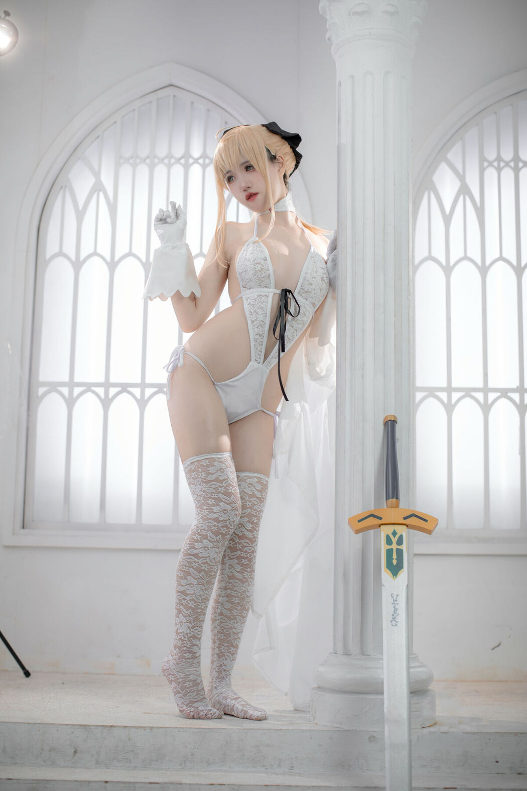 Coser@阿薰kaori &#8211; Fgo 白saber (50P)