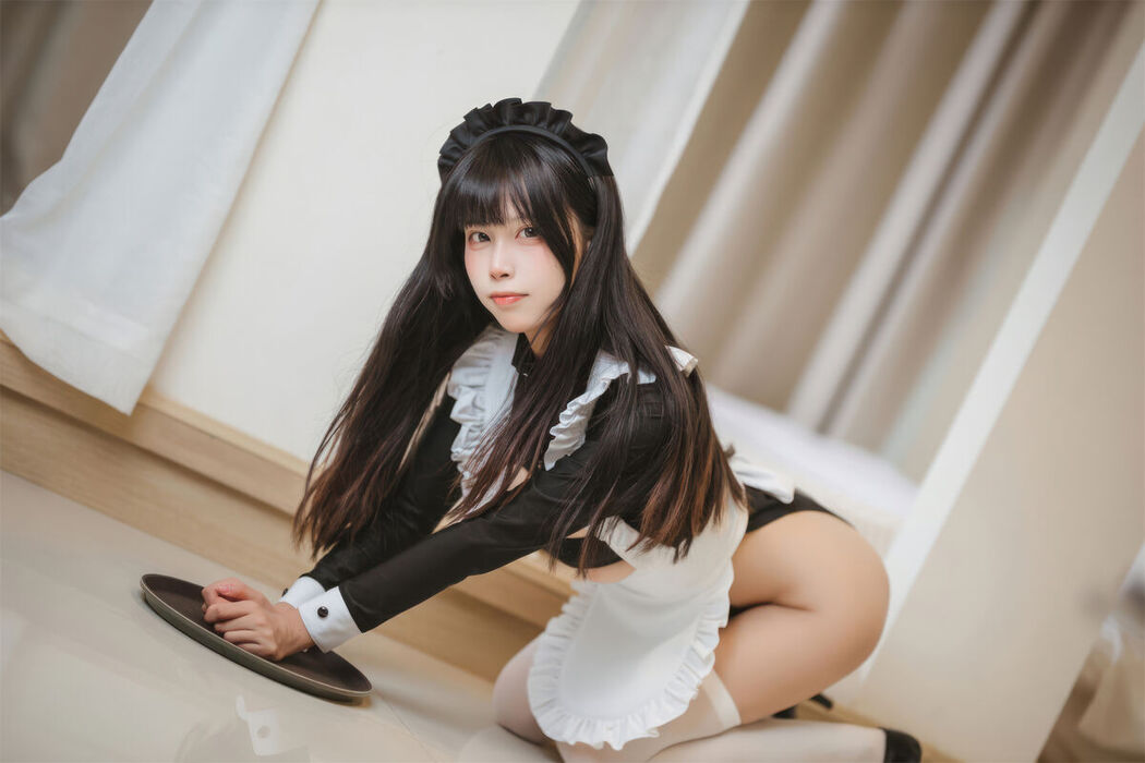 Coser@三無人型 – 高叉女仆 (43P)