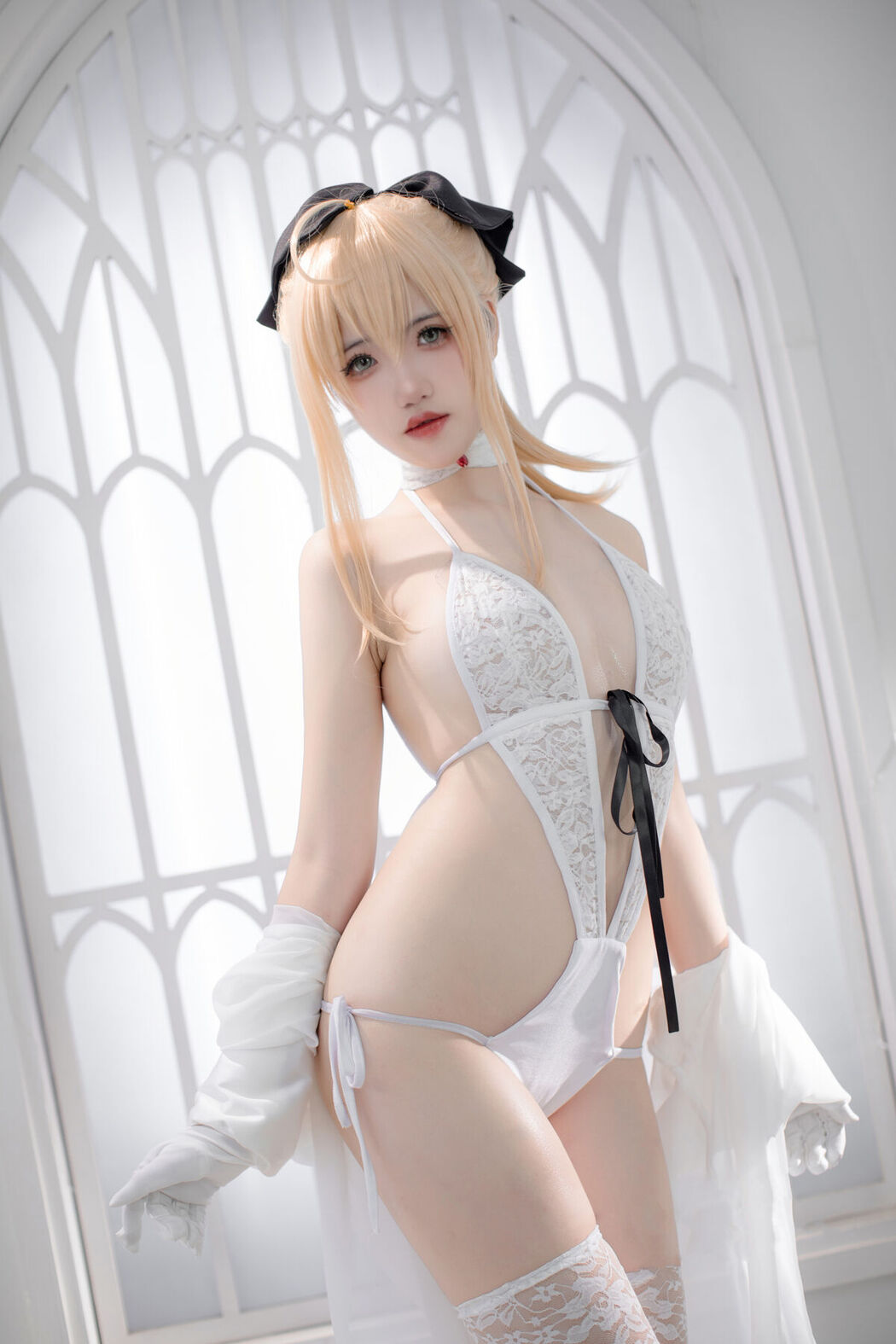 Coser@阿薰kaori &#8211; Fgo 白saber (50P)