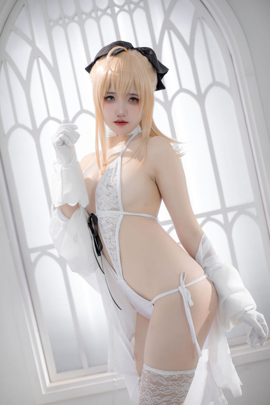 Coser@阿薰kaori &#8211; Fgo 白saber (50P)
