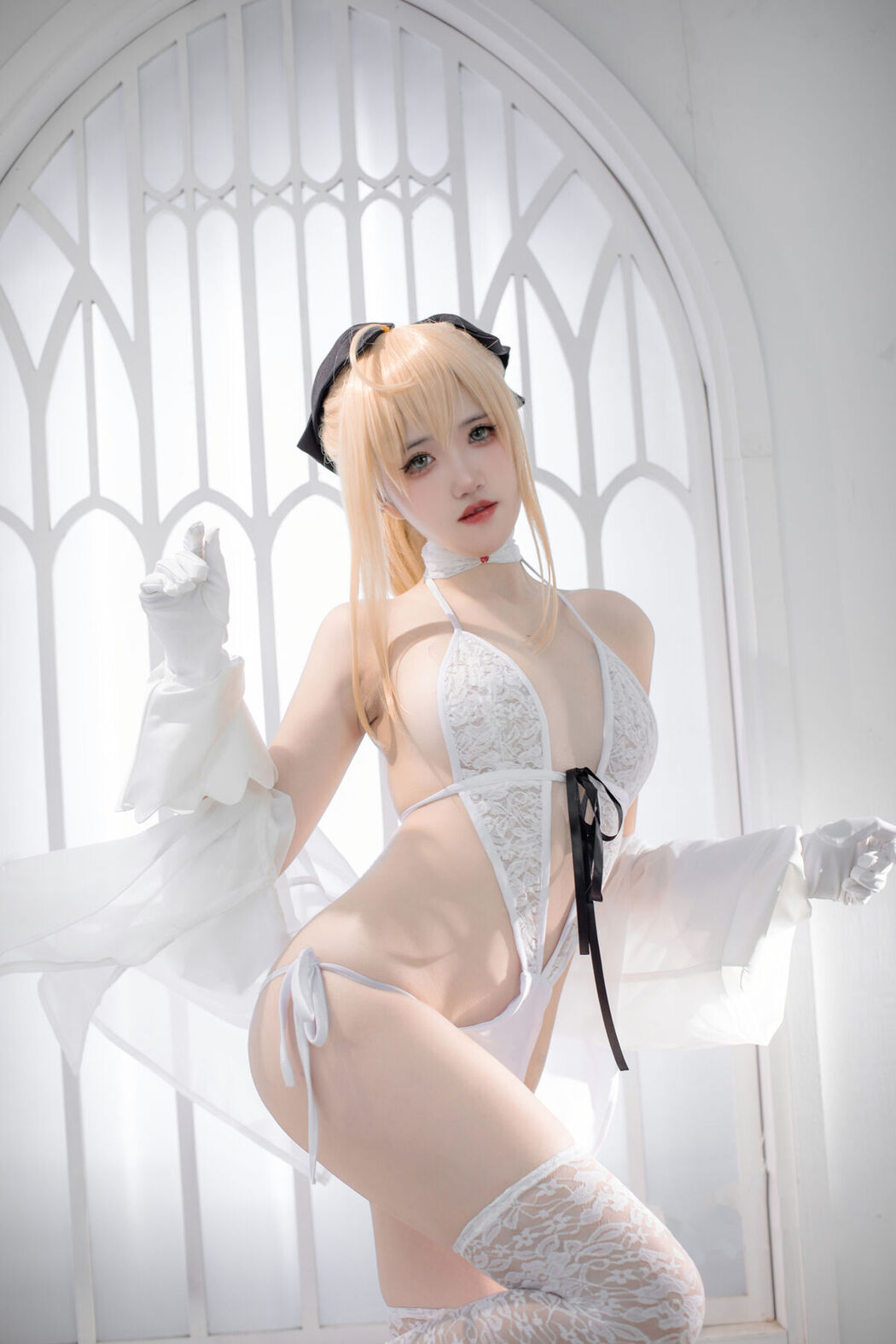 Coser@阿薰kaori &#8211; Fgo 白saber (50P)