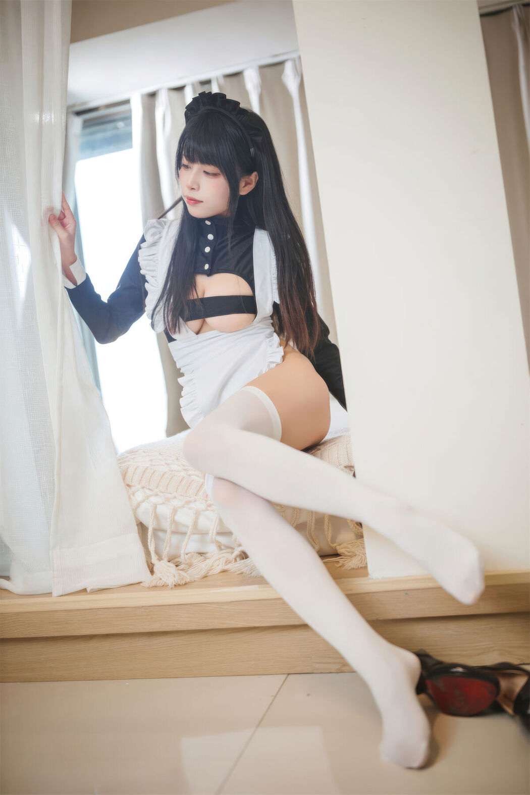Coser@三無人型 &#8211; 高叉女仆 (43P)