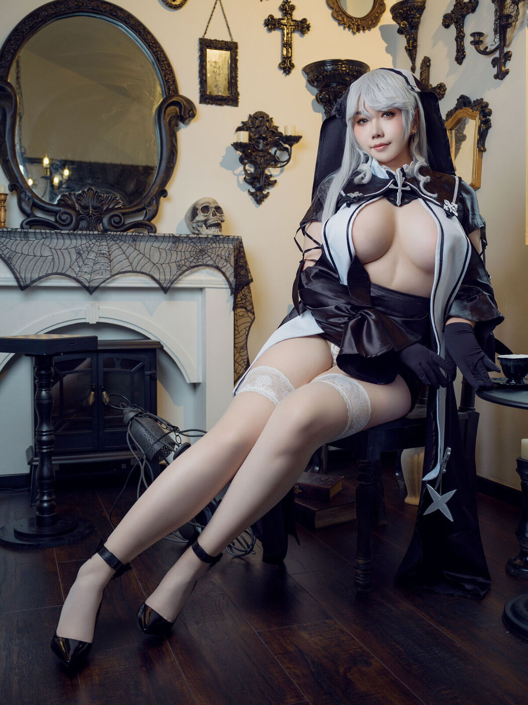 Coser@麻花麻花酱 &#8211; 碧蓝航线 阿尔及利亚 修女服 (26P &#8211; 1V)