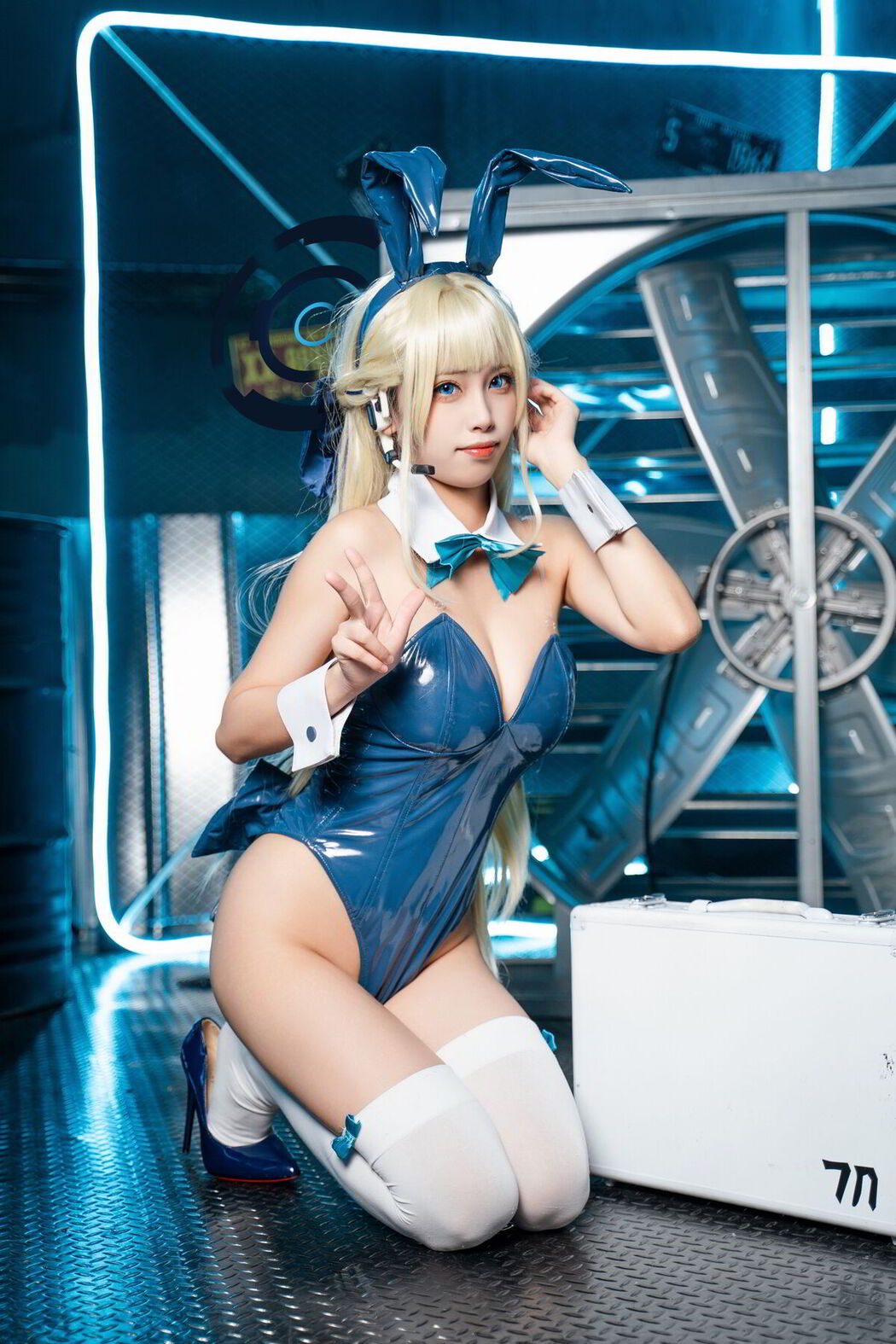 Coser@三無人型 &#8211; 蔚蓝档案 飞鸟马时兔女郎 (60P)