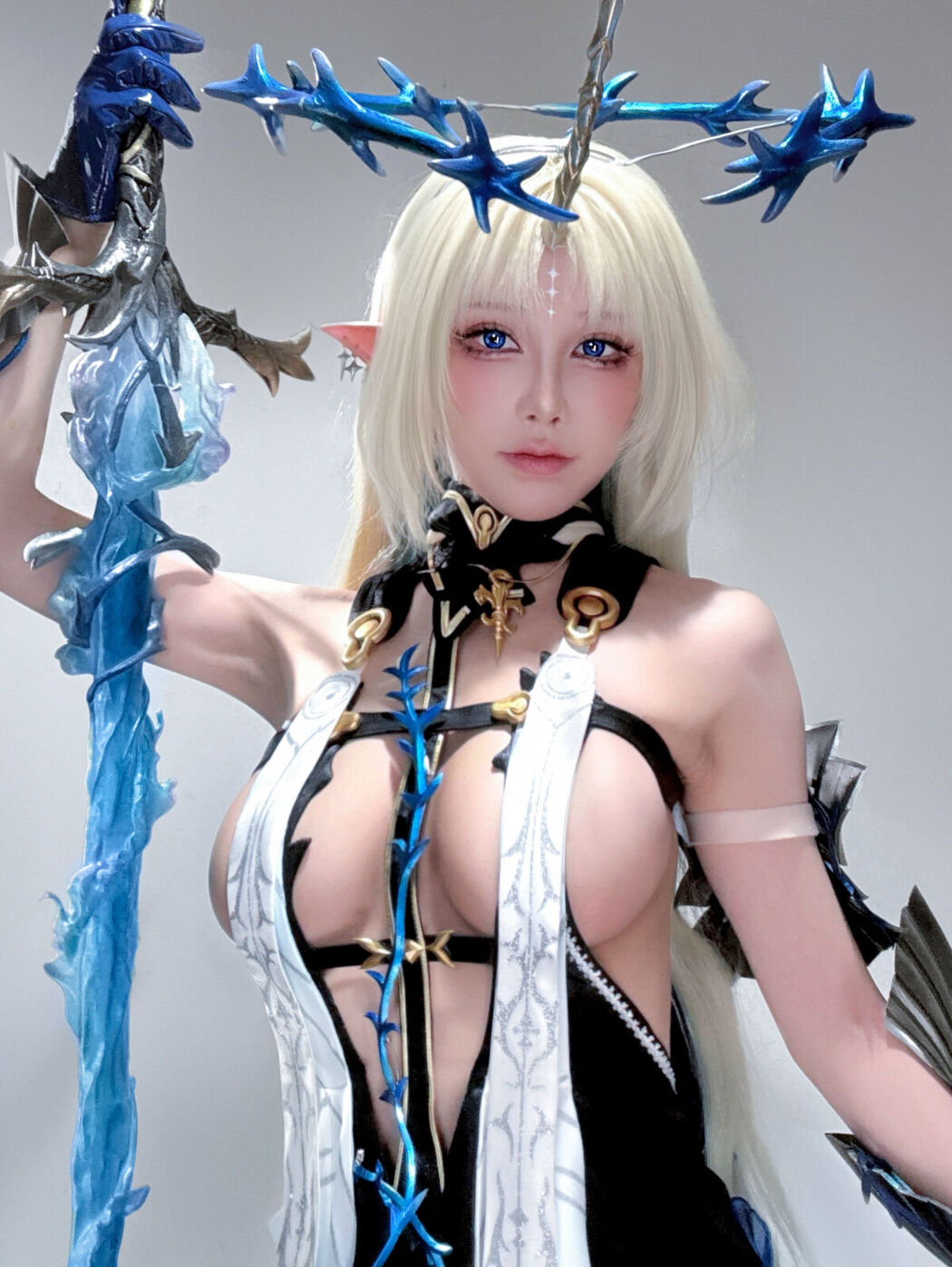 Coser@水淼Aqua – 遐蝶+芙露德莉斯 自拍 (46P)
