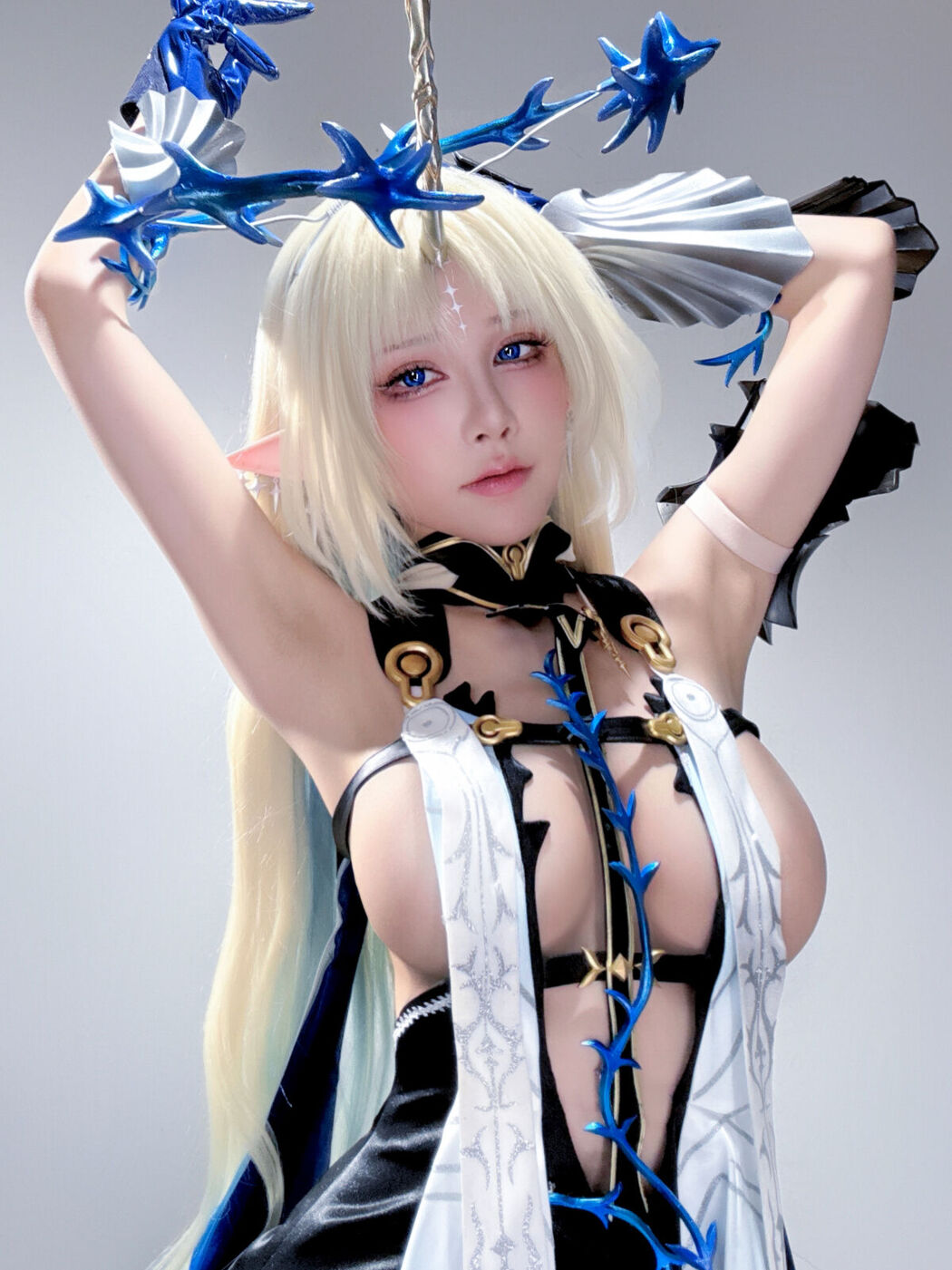 Coser@水淼Aqua – 遐蝶+芙露德莉斯 自拍 (46P)