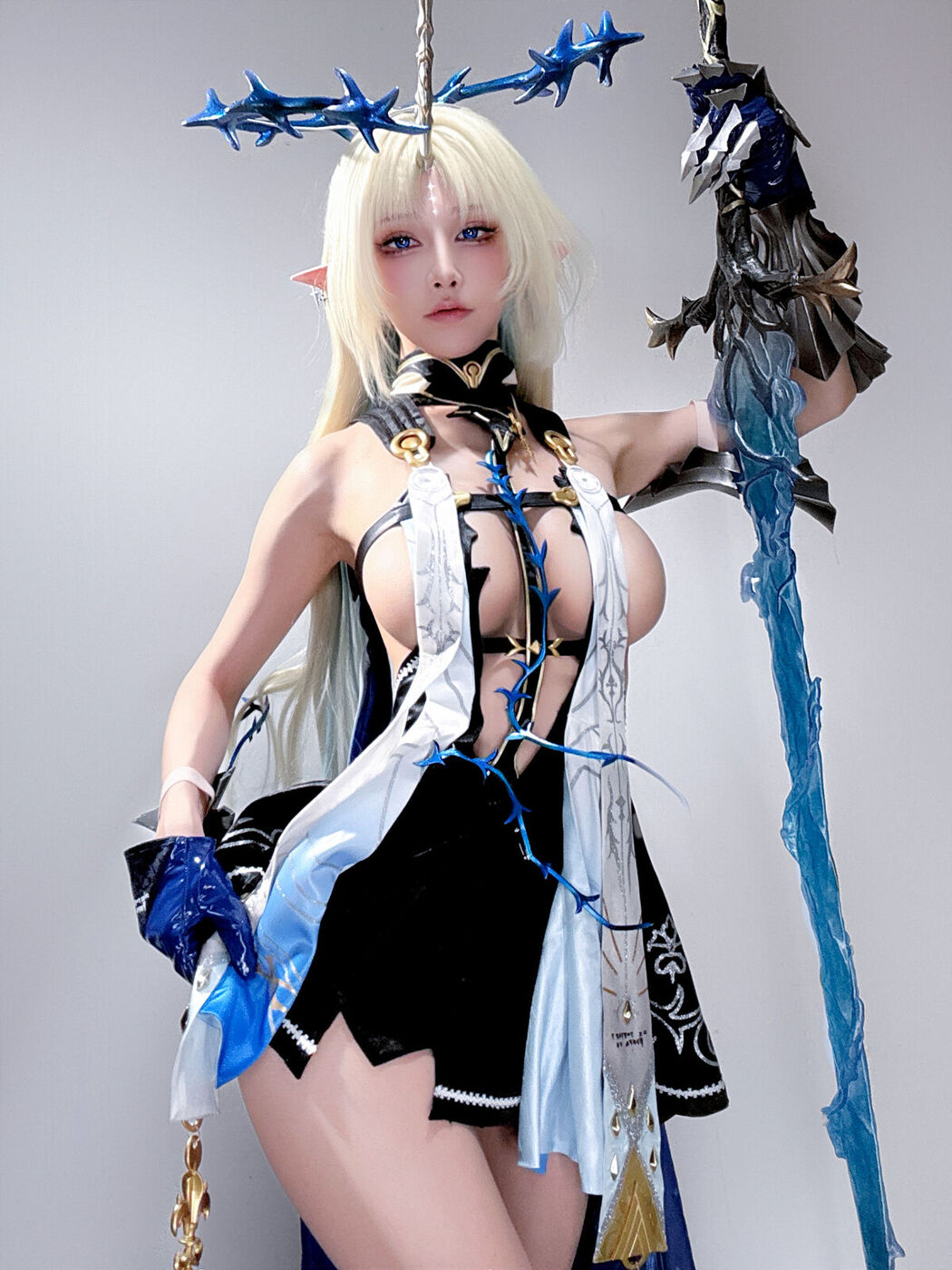 Coser@水淼Aqua – 遐蝶+芙露德莉斯 自拍 (46P)