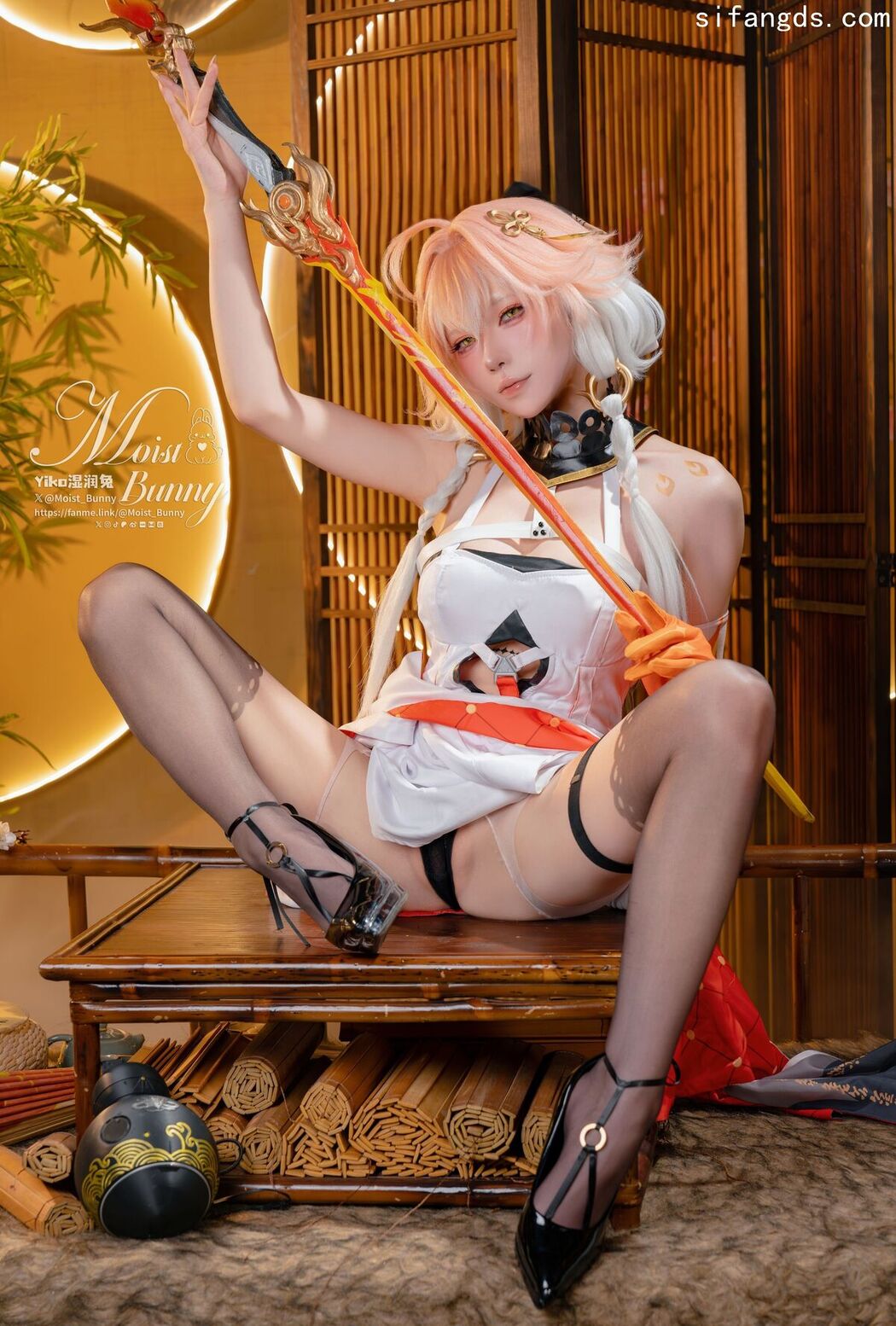 Coser@黏黏团子兔 – TC 6月作品 炽羽策阵星-长离 Part01 (57P – 5V)