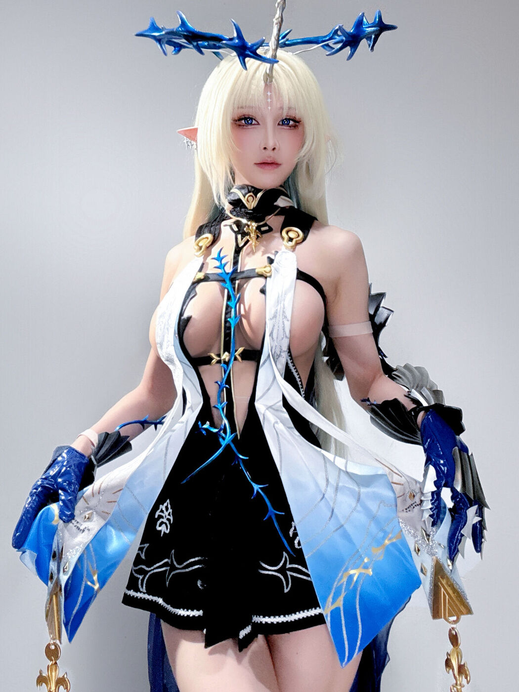 Coser@水淼Aqua – 遐蝶+芙露德莉斯 自拍 (46P)