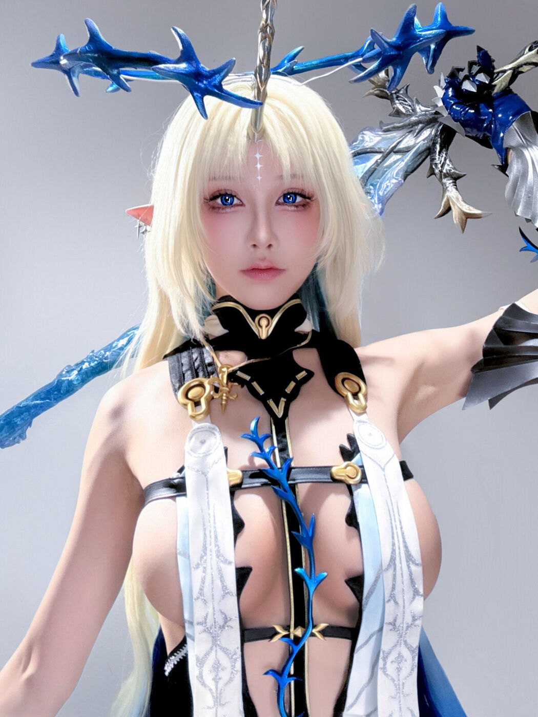 Coser@水淼Aqua – 遐蝶+芙露德莉斯 自拍 (46P)