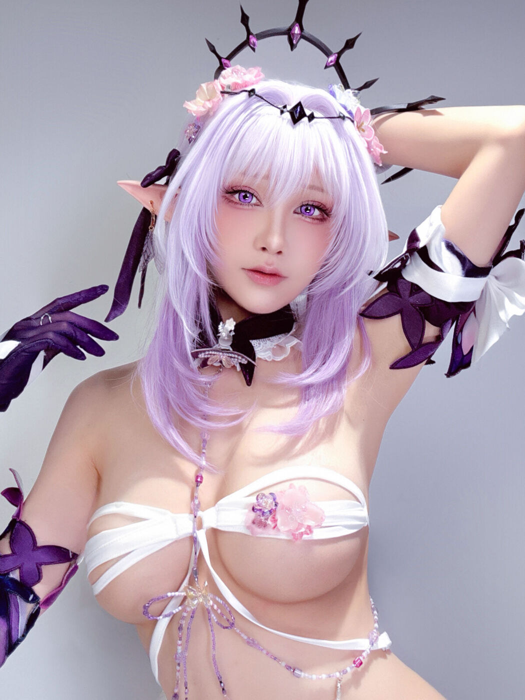 Coser@水淼Aqua – 遐蝶+芙露德莉斯 自拍 (46P)