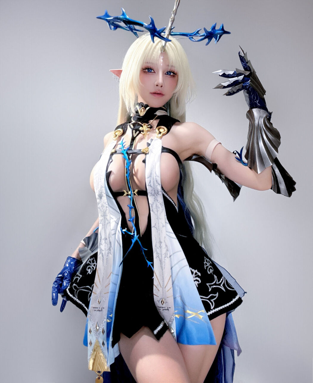 Coser@水淼Aqua – 遐蝶+芙露德莉斯 自拍 (46P)